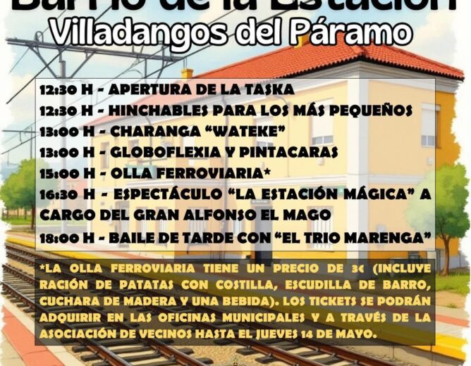 Fiesta de la Ascensión, Barrio de la Estación, Villadangos del Páramo